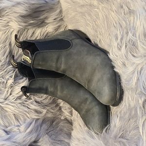 Ladies blundstone heeled boots rustic black us size 10